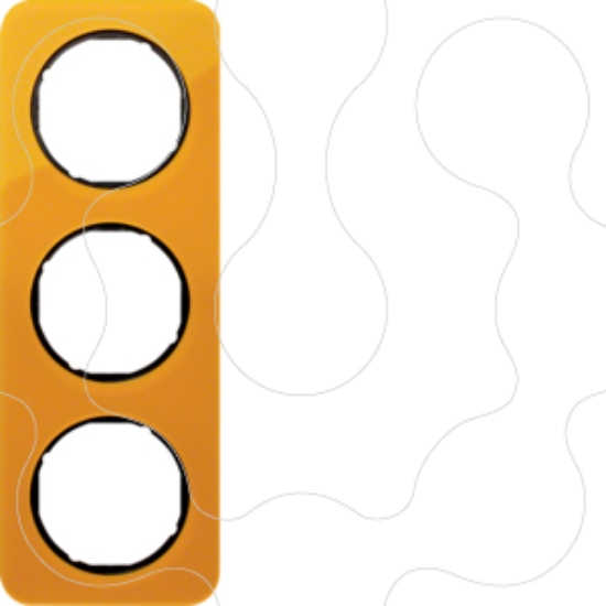 Imagem de R.1 - quadro x3, Acrílico laranja/preto