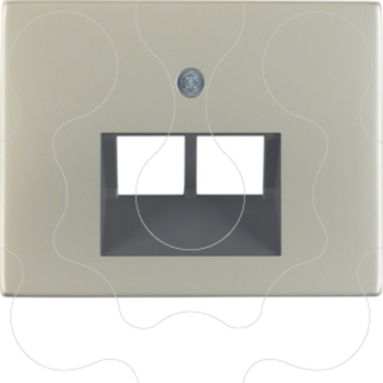 Imagem de K.1/K.5 - espelho RJ45 duplo, inox
