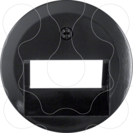 Imagem de 1930/Gls/Plzz - esp. RJ45 duplo, preto