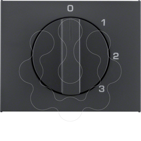 Imagem de K.1/K.5 - botão rotat. 0-1-2-3, antrc mt