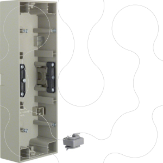 Imagem de K.1/K.5 - caixa superfície x3, inox lac