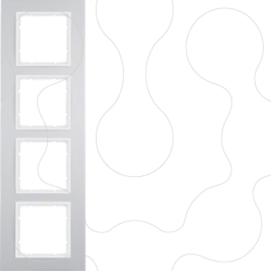 Imagem de B.7 - quadro x4, Alumínio/branco mate