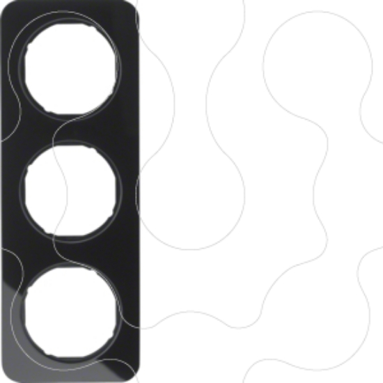 Imagem de R.1 - quadro x3, Vidro/preto