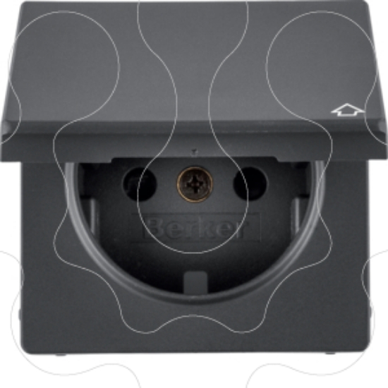 Imagem de Q.x - esplh. Schuko c/ tampa, antracite