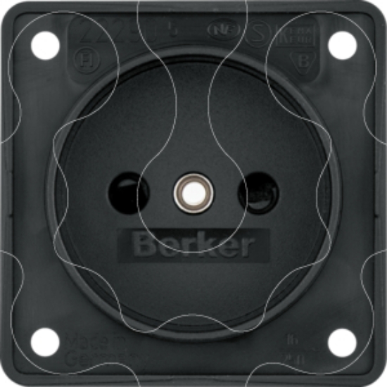 Imagem de Integro - tomada 2P obtur, preto mate