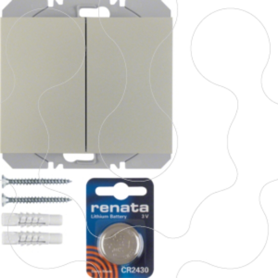 Imagem de K.1/K.5 - BP duplo KNX RF, aço inox