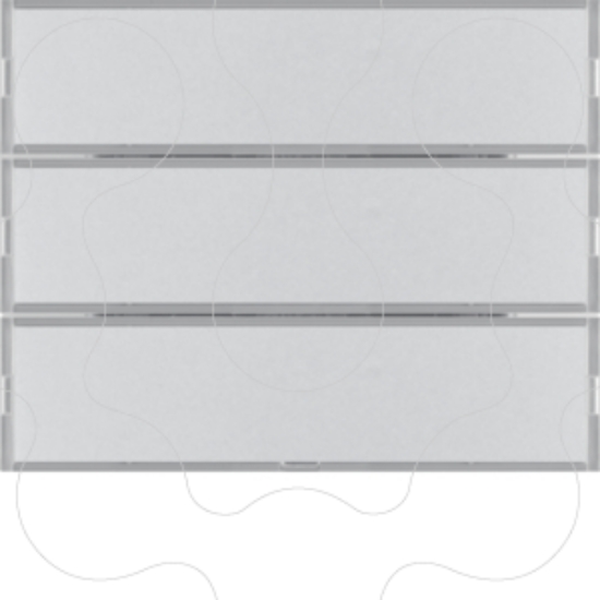 Imagem de BP KNX K.x 3 teclas Easy p-etiq, alu