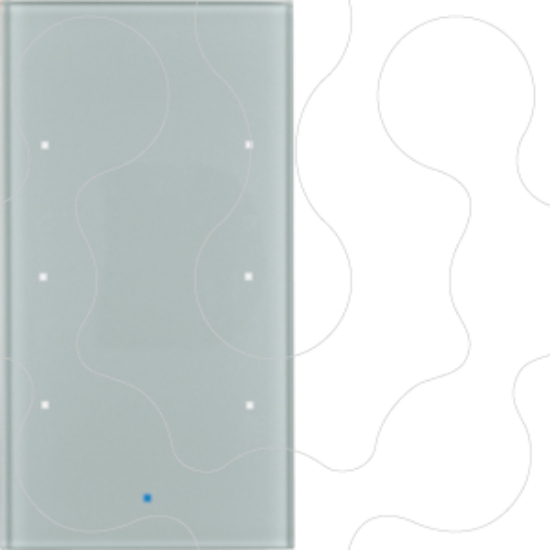Imagem de TS Sensor - tecla x3 c/BCU, vidro alum