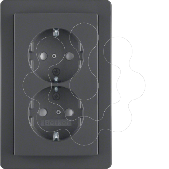 Imagem de Q.x - Schuko x2 monob. obtur, antrac