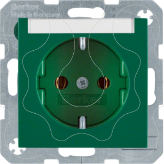 Imagem de S.1/B.x - tom. Schuko p.etiq., verde