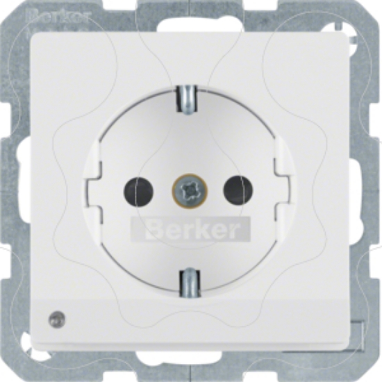 Imagem de Q.x - Schuko c/LED orient., branco