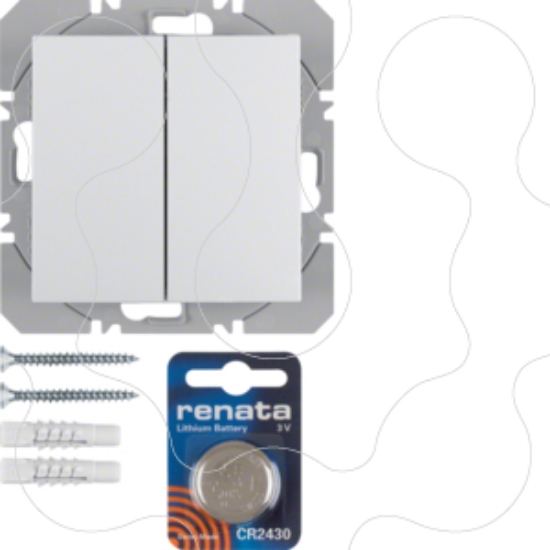 Imagem de S.1/B.3/B.7 - BP duplo KNX RF, branco