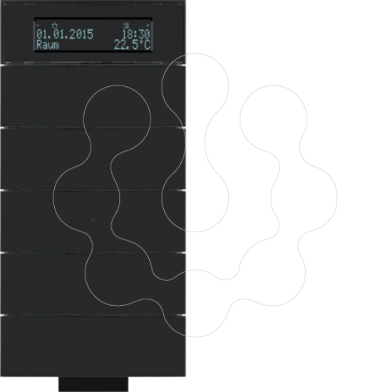 Imagem de B.IQ - BP KNX IV 5 tec+termóst, vdr prt