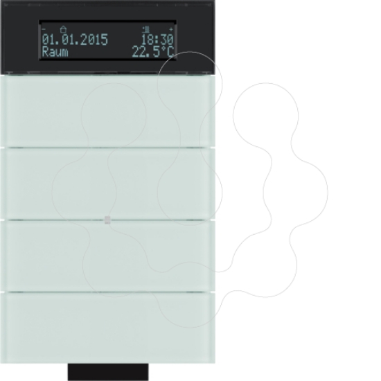 Imagem de B.IQ - BP KNX IV 4 tec+termóst, vidro br