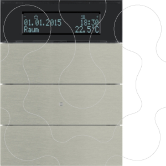 Imagem de B.IQ - BP KNX 3 tec+termóst, inox