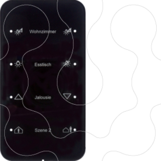 Imagem de Touch Sensor R.1 x4 pers., vidro preto