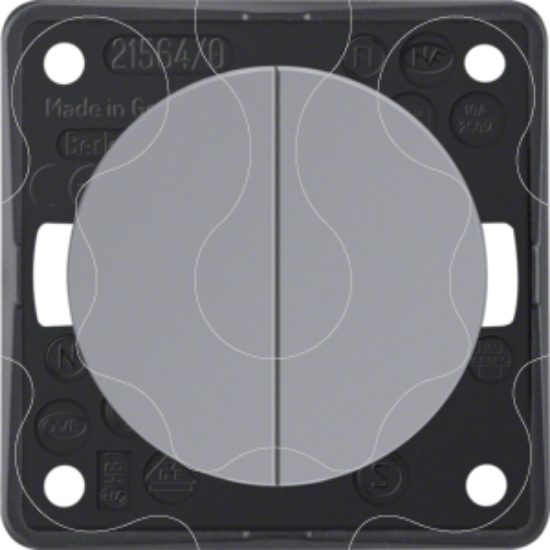 Imagem de Integro - botão duplo 1 entr, cinzento