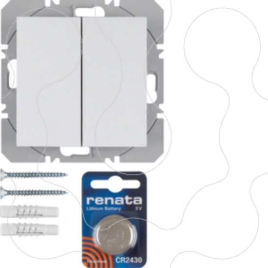 Imagem de S.1/B.3/B.7 - BP duplo KNX RF, br mate