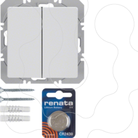 Imagem de Q.x - BP duplo KNX RF, branco