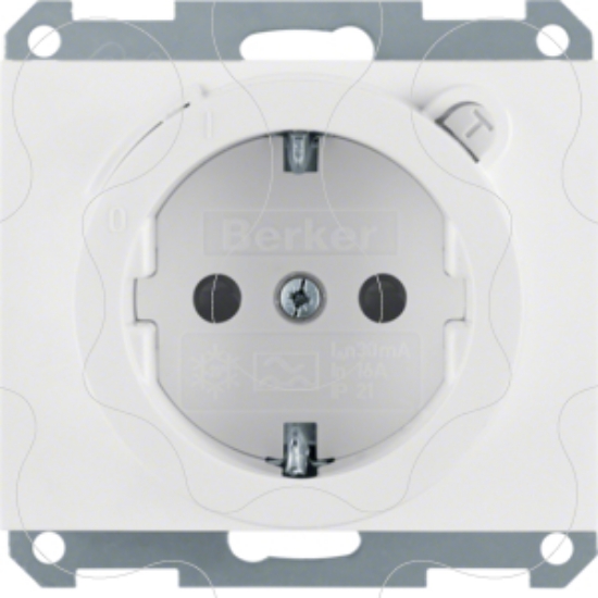 Imagem de K.1/K.5 - Schuko diferenc. 30mA, branco