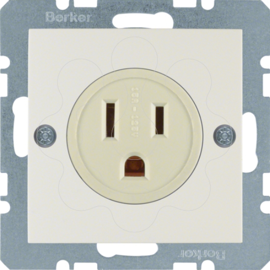 Imagem de S.1/B.x - tomada NEMA 5-15 R, creme