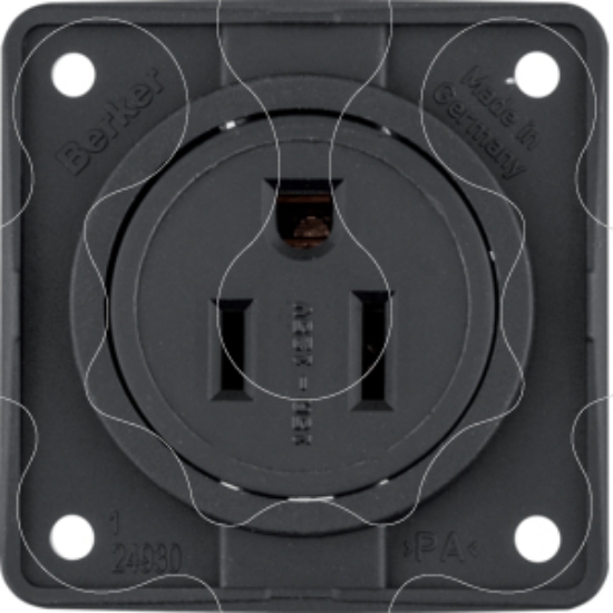 Imagem de Integro - tomada NEMA 5-15R, preto mate