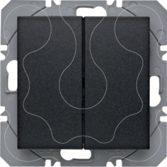 Imagem de S.1/B.3/B.7 - BP duplo KNX RF, antr mate