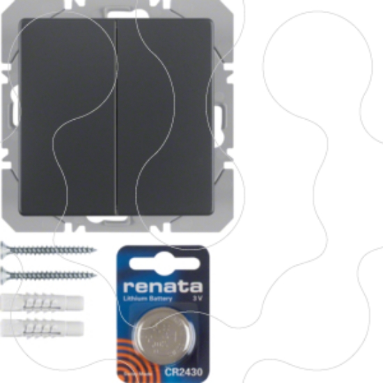 Imagem de Q.x - BP duplo KNX RF, antracite