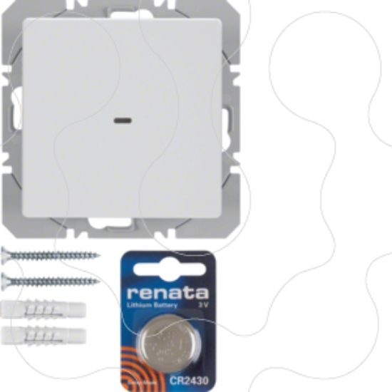 Imagem de Q.x - BP simples KNX RF, branco