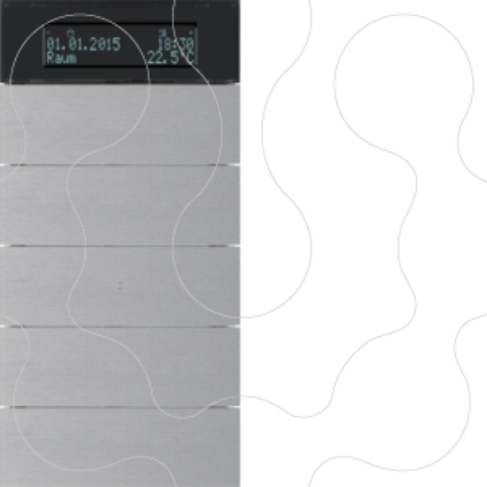 Imagem de B.IQ - BP KNX 5 tec+termóst, alu