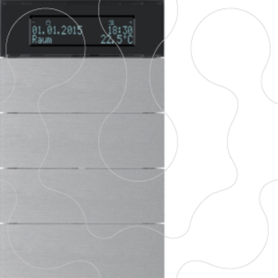 Imagem de B.IQ - BP KNX 4 tec+termóst, alu