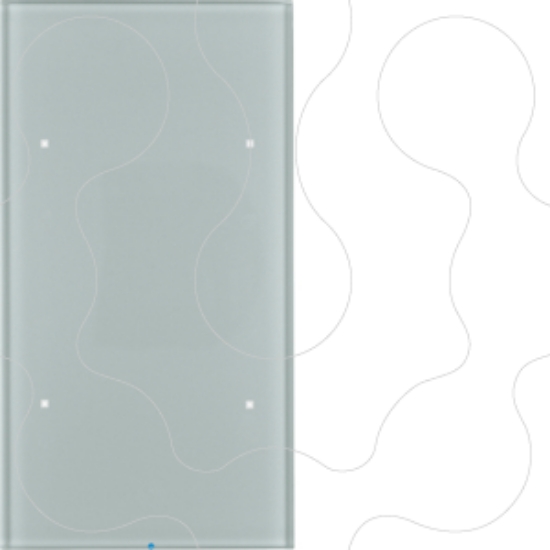 Imagem de TS Sensor - tecla x2 c/BCU, vidro alum