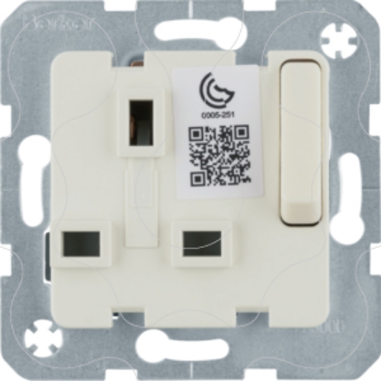 Imagem de Tomada BS c/ interrup., creme