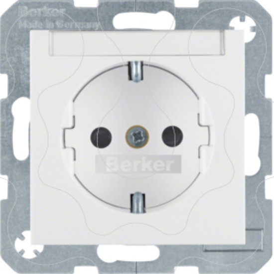 Imagem de S.1/B.x - Schuko p.etiq. obtur., brc mt