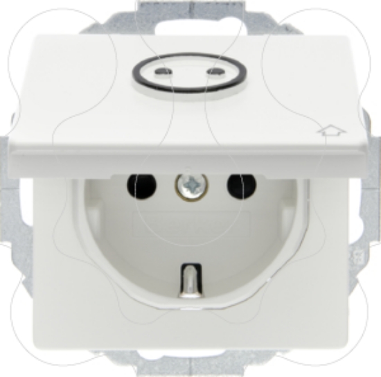 Imagem de Q.x - Schuko tampa relevo, branc mt