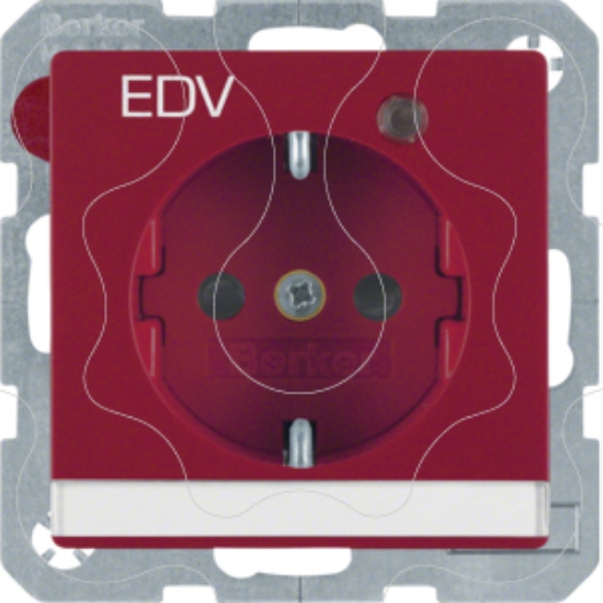 Imagem de "Q.x - Schuko ""EDV"" p-etq c/LED, encr"
