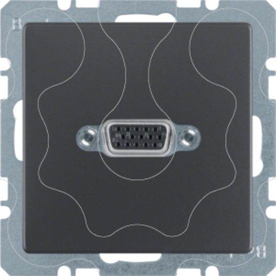 Imagem de Q.x - tomada VGA paraf., antracite