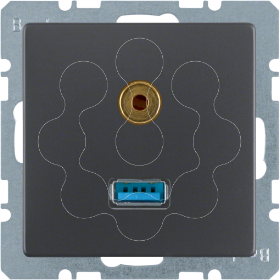 Imagem de Q.x - USB / jack 3.5mm, antracite