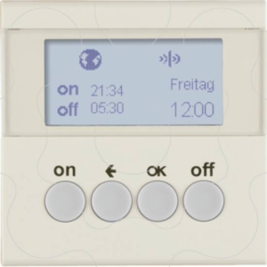 Imagem de S.1 - prog. horário KNX RF, creme