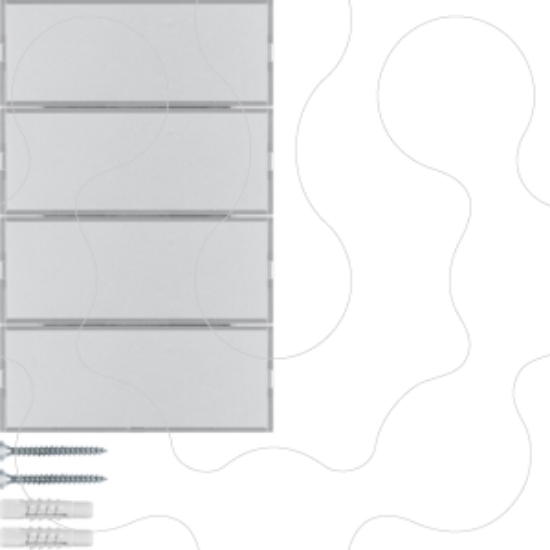 Imagem de BP KNX K.x 4 teclas Easy p-etiq, alu