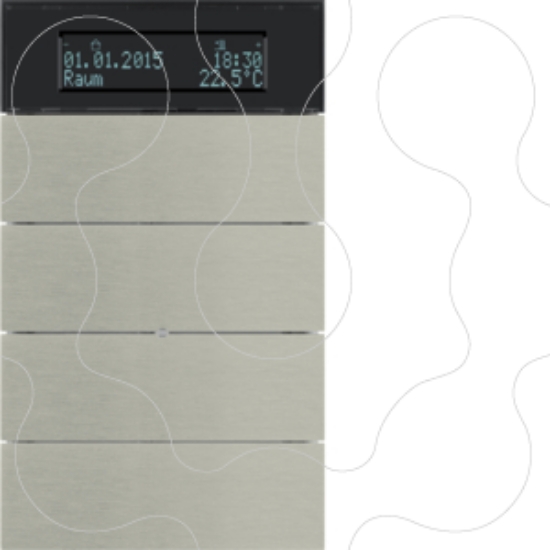 Imagem de B.IQ - BP KNX 4 tec+termóst, inox