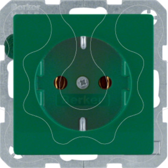 Imagem de Q.x - tomada Schuko, verde