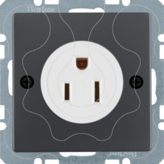Imagem de Q.x - tomada NEMA 5-15 R, antracite