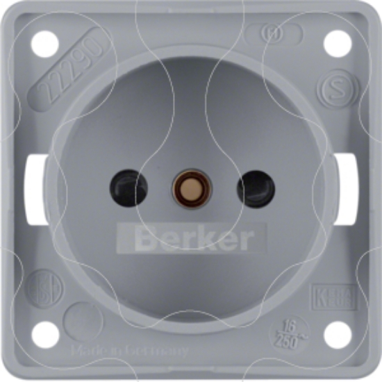 Imagem de Integro - tomada 2P obtur, cinzento mate