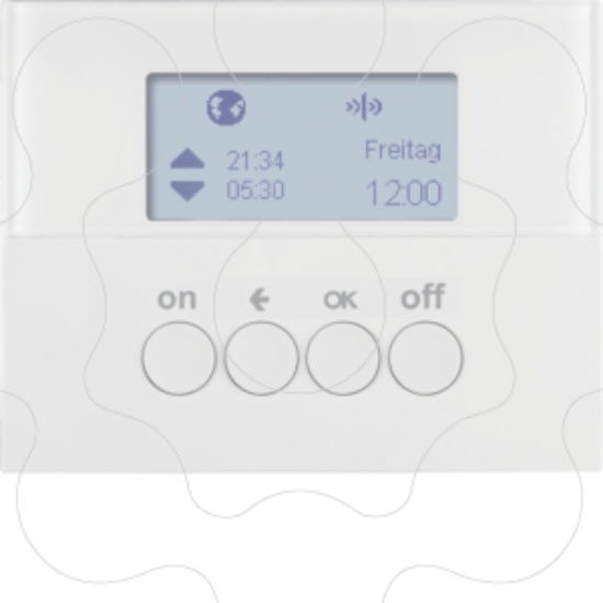 Imagem de K.1/K.5 - prog. horário KNX RF, branco