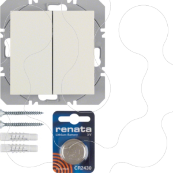 Imagem de S.1 - BP duplo KNX RF, creme
