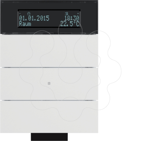 Imagem de B.IQ - BP KNX IV 3 tec+termóst, branco