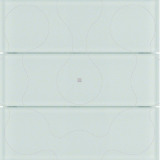 Imagem de B.IQ - BP KNX 3 teclas, vidro branco
