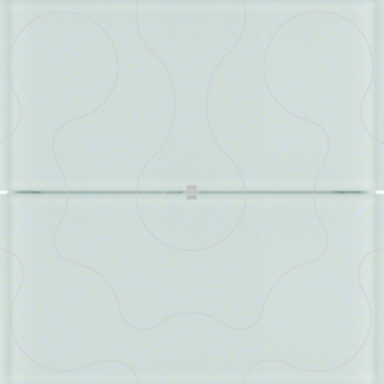 Imagem de B.IQ - BP KNX 2 teclas, vidro branco
