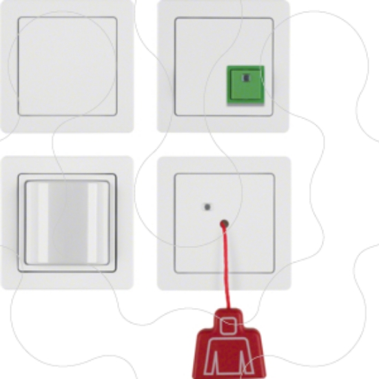 Imagem de Q.1 - Kit chamada emerg., monobl, branco